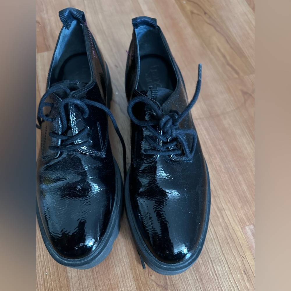 Shiny Black Patent Leather Shoes